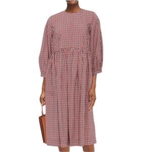 &Daughter Red & Navy Midi Dress(Size 16)